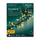 Catena luminosa giallo caldo 2208 LED Excellent Twinkle 35 m alberi 300-450 cm int est s6