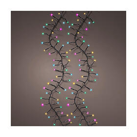 Luzes de Natal multicoloridas Excellent Twinkle 1270 LEDs 20 m árvores 180-200 cm int/ext