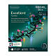 Catena luminosa Excellent Twinkle multicolor 1584 LED 25 m alberi 200-300 cm int est s6