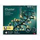 Catena luminosa dorata 1030 LED Cluster densi luce fissa dimmer 10,5 m int est s6