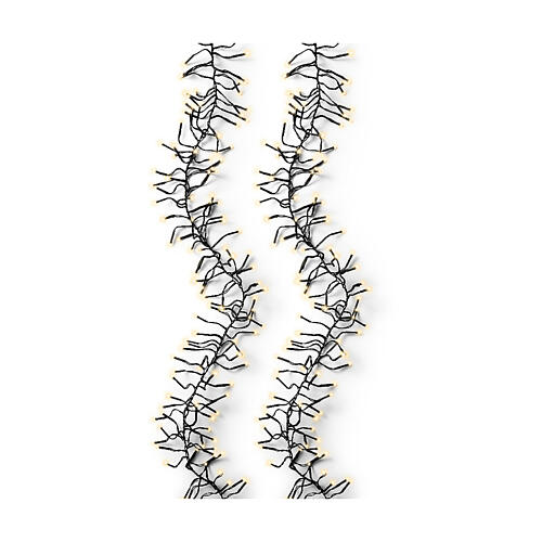 Golden light cluster chain with 1512 fixed and dimmable LEDs, 46 ft, indoor/outdoor 3