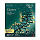 Guirlande lumineuse dorée 1512 LEDs grappes lumière fixe et graduable 15 m int/ext s6
