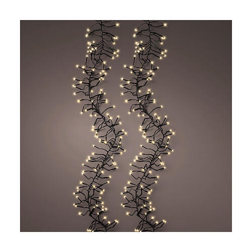 Golden dense cluster light chain with 2040 LEDs, dimmer, 62 ft, indoor/outdoor 1