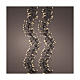 Golden dense cluster light chain with 2040 LEDs, dimmer, 62 ft, indoor/outdoor s1
