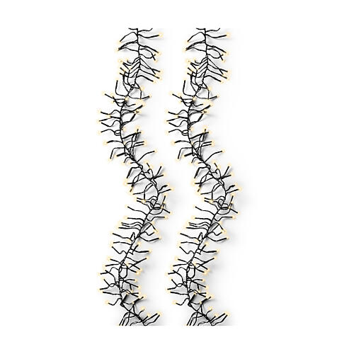 Guirlande lumineuse lumière dorée grappes 3000 LEDs avec variateur 30 m int/ext 3