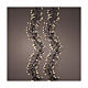 Catena luminosa luce dorata cluster 3000 LED con dimmer 30 m int est s1