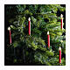 Luci LED a candela rosse per albero di Natale 9,5 m set 20 candele s4
