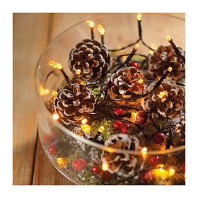 Chain light of 240 battery-operated LEDs, 59 ft, indoor/outdoor