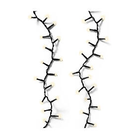 Warm white Durawise battery-operated light chain with 600 LEDs, 52 ft, indoor/outdoor