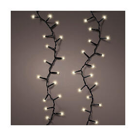 Catena luminosa bianco caldo 600 LED a batteria Durawise 15,9 m int est