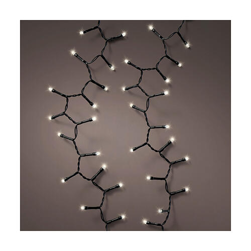 Catena luminosa Durawise bianco caldo 190 LED a batteria 4,7 m int est 1