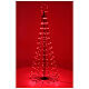 Alberello luminoso Dancing Lights 205 LED multicolore 150 cm con telecomando s2