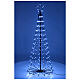 Alberello luminoso Dancing Lights 205 LED multicolore 150 cm con telecomando s5