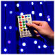 Alberello luminoso Dancing Lights 205 LED multicolore 150 cm con telecomando s7