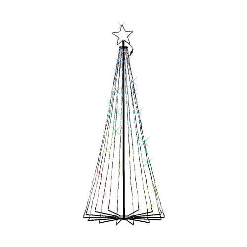 Albero luminoso Dancing Lights 255 LED telecomando effetti luce 180 cm 2