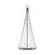 Albero luminoso 355 LED Dancing Lights multicolore telecomando 240 cm s2