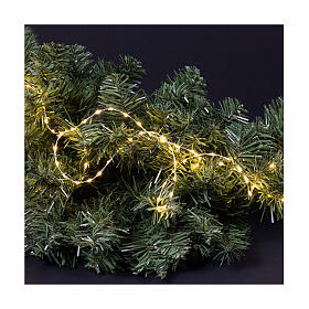 Cadena luminosa extra densa twinkle con cable 378 LED blanco cálido 6 m