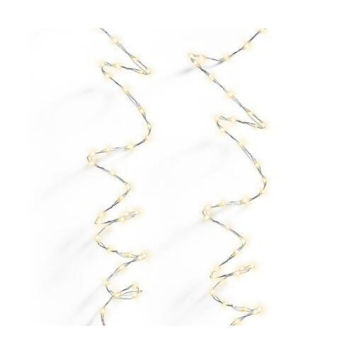Stringa luminosa extra dense twinkle filo 378 LED bianco caldo 6 m 3
