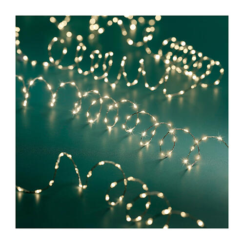 Stringa luminosa filo 378 LED dorato 6 m extra dense twinkle 3
