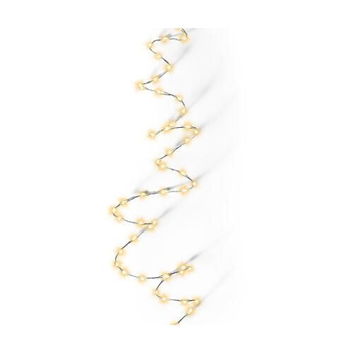 Extra dense string lights with 567 golden twinkle LEDs, 30 ft 2