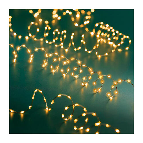 Cadena luminosa hilo 567 LED extra densa twinkle dorada 9 m 3