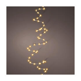 Fio com 567 luzes LED extra densas douradas efeito twinkle 9 m
