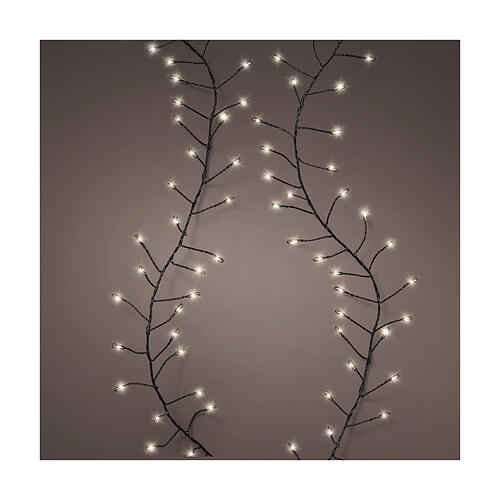 Compact twinkle light chain with 480 cold white micro LEDs, 20 ft, indoor/outdoor 1