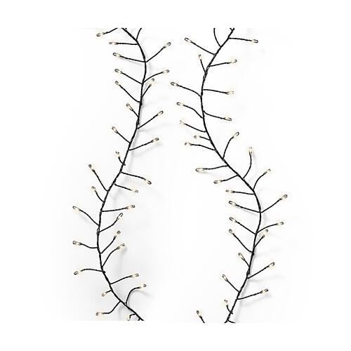 Compact twinkle light chain with 480 cold white micro LEDs, 20 ft, indoor/outdoor 4