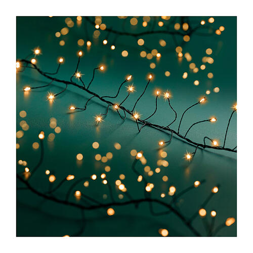 Lichterkette Sparkle Compact – 960 goldene Micro-LEDs – 12 m – Funkel-Effekt – Innen & Außen 2