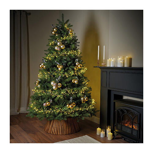 Lichterkette Sparkle Compact – 960 Micro-LEDs in Gold & Warmweiß – 12 m – Funkel-Effekt – Innen & Außen 4