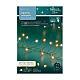 Catena luminosa dorata e bianco caldo 960 micro LED Sparkle Compact int est s7