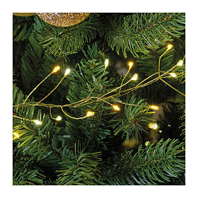 Gold and Warm White Christmas String Lights Sparkling Effect 960 Micro LEDs Indoor Outdoor