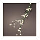 Cascade lumineuse 408 microLEDs fil vert pour sapin Noël 180 cm blanc chaud int/ext s1
