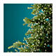 Cascata luminosa 408 microled filo verde albero Natale 180 cm bianco caldo int est s5