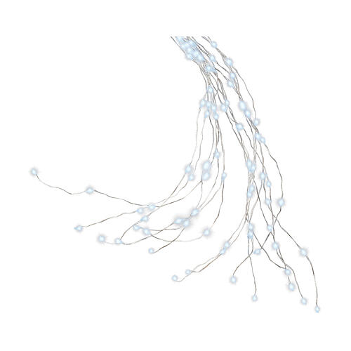 Cascata luminosa 852 microled FLASHING albero Natale 240 cm bianco freddo int est 5