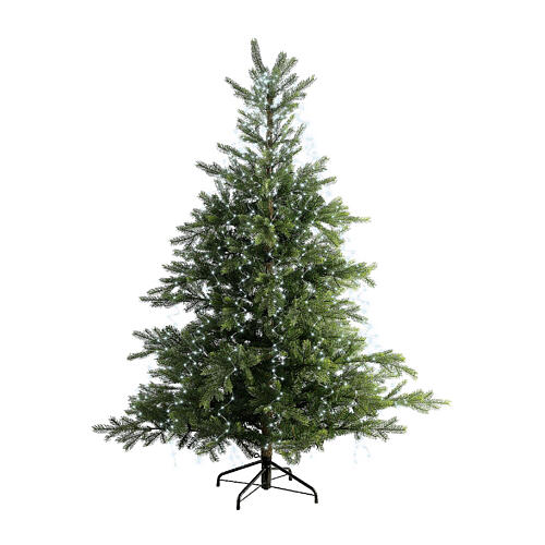 Cascata luminosa 852 microled FLASHING albero Natale 240 cm bianco freddo int est 7