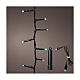 Catena luminosa luce multicolore 160 LED Duracharge filo nero USB 4 m int est s1