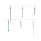 Guirlande lumineuse usage intérieur/extérieur 8 LEDs effet neige blanc froid 2,8 m s2