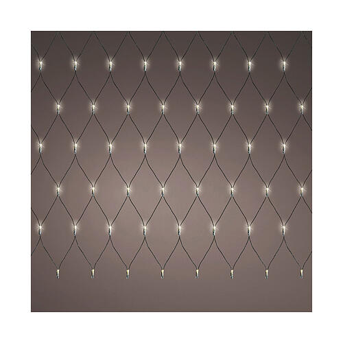 Rete luminosa 200 LED bianco caldo 2,6x1 m int est 1