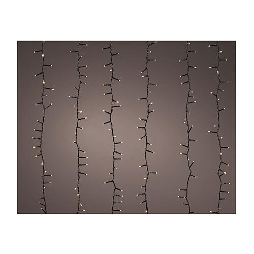 Catena luminosa luce dorata 648 LED Compact Sparkle 2 m int est 1