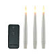 Set 10 luci a candela a LED bianco caldo fisse int est 15 cm s3