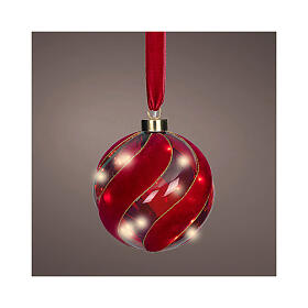 Micro LED Christmas ball for indoor, 6 in