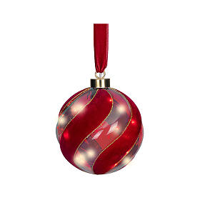 Micro LED Christmas ball for indoor, 6 in