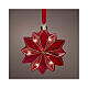 Fiore rosso 15 micro LED fissi uso interno 19 cm s1