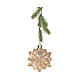 Flor transparente 15 micro LED fijos uso interior 19 cm s4
