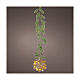 Fiore trasparente 15 micro LED fissi uso interno 19 cm s1