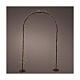 Arco luminoso micro LEDs fixos branco quente exterior 230x120 cm s1