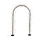 Outdoor arch with warm white fixed micro LED lights, 230x120 cm s2