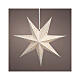 Estrella de papel perforado FSC mix 100% con LED blanco cálido s1
