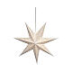 Estrella de papel perforado FSC mix 100% con LED blanco cálido s3
